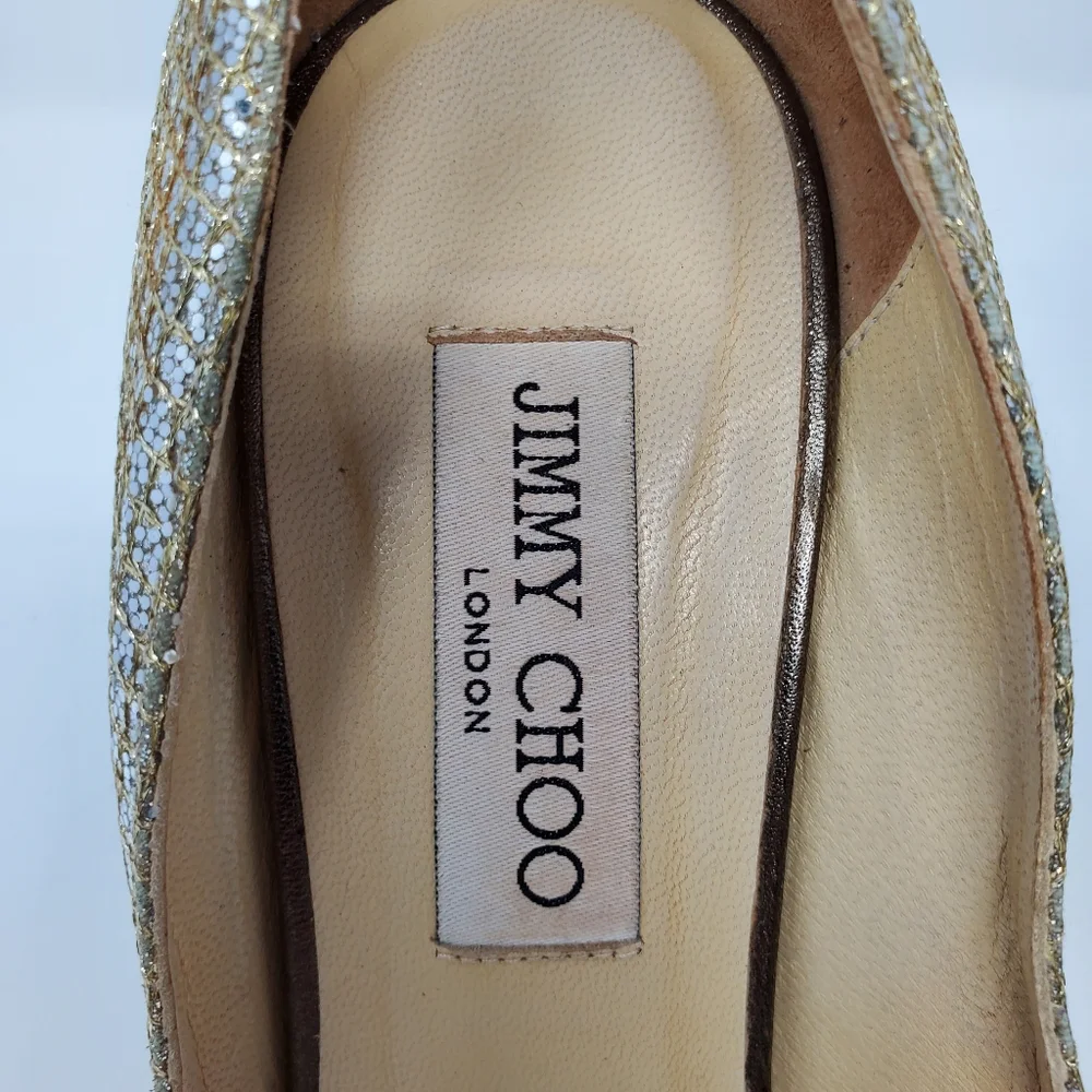 Jimmy Choo Champagne Wedges